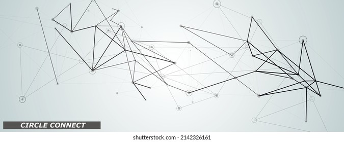 Modern banner design. White background with polygonal pattern. Vector background