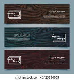 modern  banner gradient with abstract line