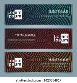modern  banner gradient with abstract line