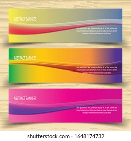 Modern banner with gradient colorful. vektor. eps10.