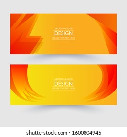 Modern banner with gradient design style. vector template design. Abstract business banner template for business event