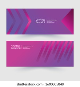 Modern banner with gradient design style. vector template design. Abstract business banner template for business event