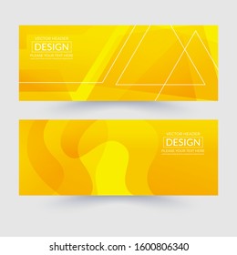 Modern banner with gradient design style. vector template design. Abstract business banner template for business event