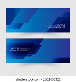 Modern banner with gradient design style. vector template design. Abstract business banner template for business event
