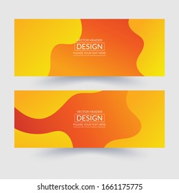 Modern banner with gradient design style. vector template design. Abstract business banner template for business event.