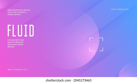 Modern Banner. Gradient Element. Digital Flyer. Flat Landing Page. Commercial Geometry. Blue Memphis Cover. Hipster Page. Cool Neon Background. Lilac Modern Banner