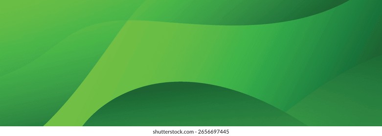 Modern banner green gradient background. Vector illustration