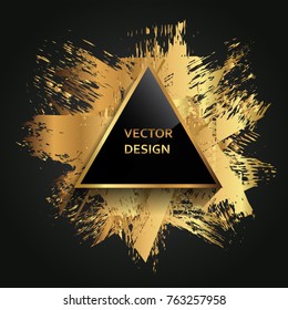 Modern banner with grunge shapes.Vector background design.