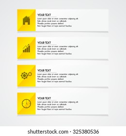 Modern banner and infographic with icon