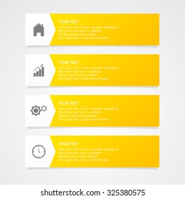 Modern banner and infographic with icon