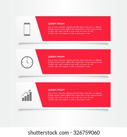 Modern banner and infographic with icon
