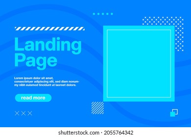 Modern Banner Landing Page Background Design Template