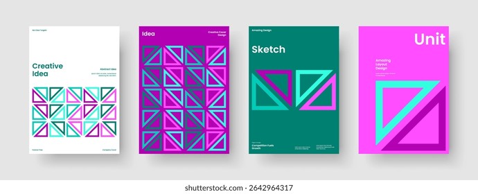 Layout de banner moderno. Design de plano de fundo isolado. Modelo de relatório geométrico. Brochura. Apresentação de negócios. Cartaz. Panfleto. Capa de Livro. Carteira. Identidade da marca. Revista. Folheto informativo. Panfleto