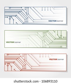 Modern banner with PCB