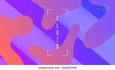 Modern Banner. Pink Plastic Shape. Tech Abstract Design. Dynamic Element. Hipster Frame. Futuristic Layout. Commercial Wallpaper. Wave Landing Page. Lilac Modern Banner