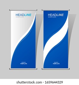 modern banner roll-ups. vertical banner layout for advertising, business, school, event, vector illustration. eps10