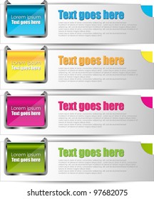 modern banner set