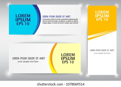 modern banner set background template