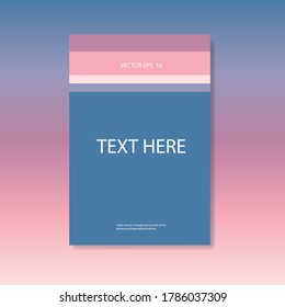 Modern Banner square design pastel colorful background