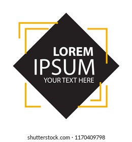 Modern Banner Square Overlap Design Vector Image
