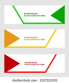 modern banner template, abstract background, vector