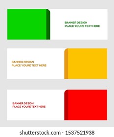 modern banner template, abstract background, vector