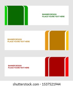 modern banner template, abstract background, vector