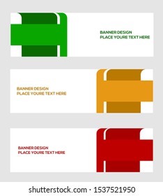 modern banner template, abstract background, vector