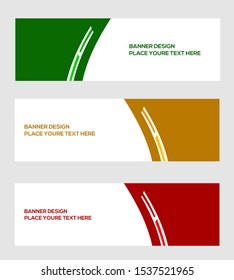 modern banner template, abstract background, vector