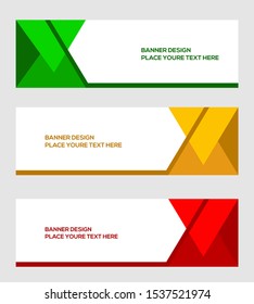 modern banner template, abstract background, vector
