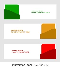 modern banner template, abstract background, vector