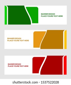 modern banner template, abstract background, vector