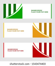 modern banner template, abstract background, vector