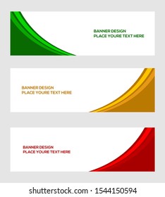 modern banner template, abstract background
