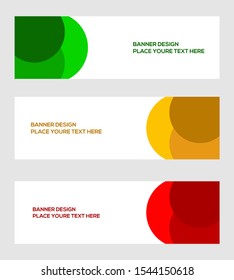 modern banner template, abstract background