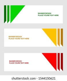 modern banner template, abstract background