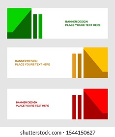 modern banner template, abstract background