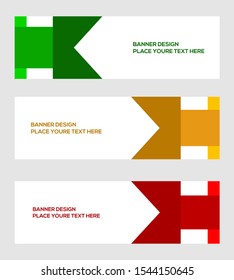 modern banner template, abstract background