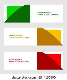 modern banner template, abstract background