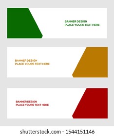 modern banner template, abstract background