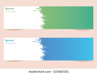 modern banner template with abstract splash