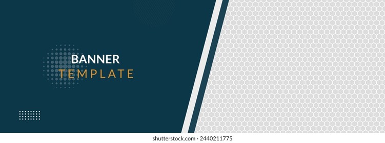 Plantilla de banner moderna. Ilustración abstracta del vector del diseño horizontal de la plantilla del banner del webinar del negocio.
