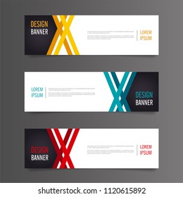 Modern banner template design.
