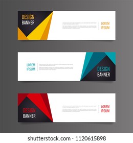 Modern banner template design.