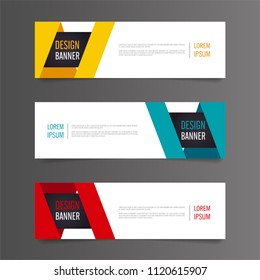Modern banner template design.