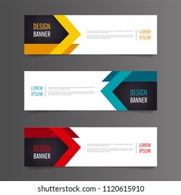 Modern banner template design.