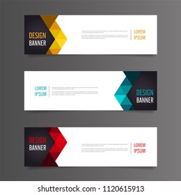 Modern banner template design.