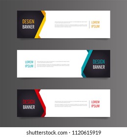 Modern banner template design.