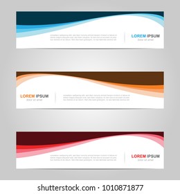 Modern Banner template design, with abstract background 