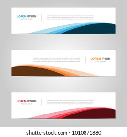 Modern Banner template design, with abstract background 